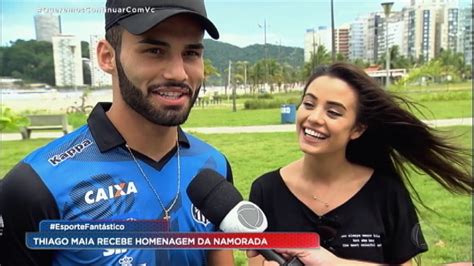 What is this message about? Thiago Maia, do Santos, recebeu uma música exclusiva da ...