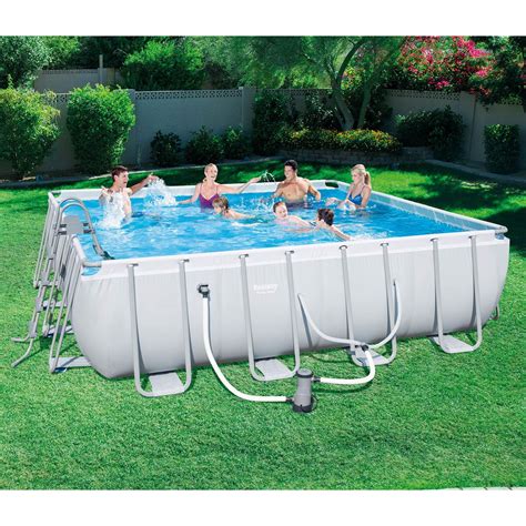 Whether you drained yours partially or completely, the rules for refilling an just like draining, this step will probably take the longest amount of time—and you'll want to keep an eye on it to make sure everything is on the right track. Bestway 16ft x 48in Power Steel Above Ground Pool Set + 6 ...