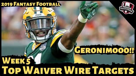 2020 fantasy football projections and rankings updates (sept. 2019 Fantasy Football Rankings - Week 5 Top Waiver Wire ...