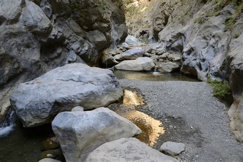 Walk past the tavern and onto the gravel path along the river until. Sarakina Gorge (4) | South-East Crete | Pictures | Greece ...