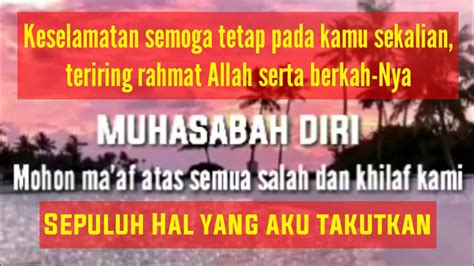 See more ideas about islamic quotes, quotes, muslim quotes. Muhasabah diri - YouTube