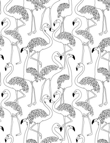 July 5, 2021 by phoebe weston. Flamingos Pattern coloring page | Free Printable Coloring ...
