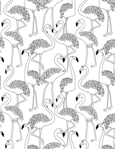 July 5, 2021 by phoebe weston. Flamingos Pattern coloring page | Free Printable Coloring ...
