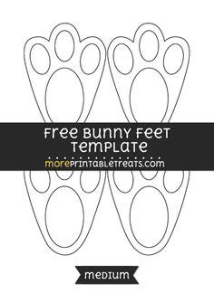 Free printable easter bunny feet template. Pin by Muse Printables on Printable Patterns at ...