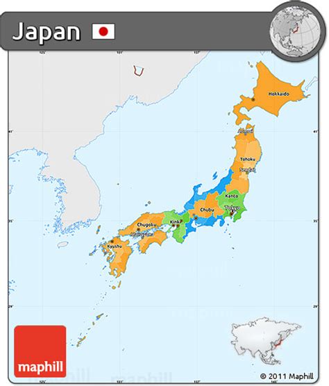 The algorithms and data tables are maintained by the mapcode foundation. Free Political Simple Map of Japan, single color outside