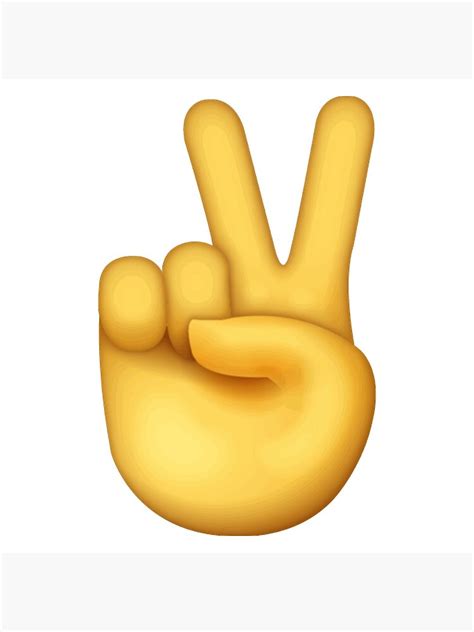 Maybe you would like to learn more about one of these? "peace sign emoji" Poster by emswim07 | Redbubble