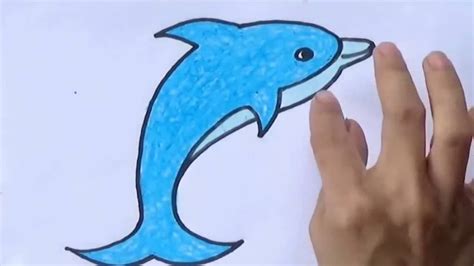 Le substantif masculin « dauphin » (/do.ˈfɛ̃/) est issu, par l'intermédiaire d'un latin vulgaire *dalphinus, du latin classique delphinus. Comment dessiner des dauphin - YouTube | Comment dessiner ...