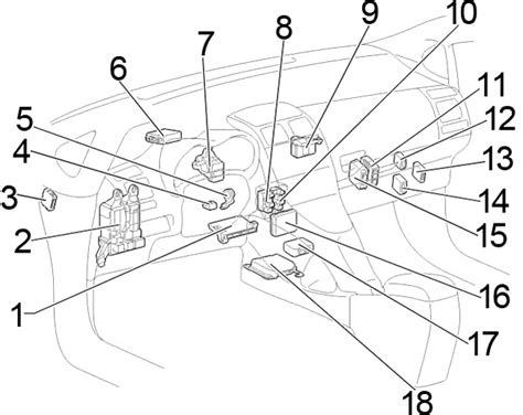 Fuse box in passeneger compartment (under instrument panel) type b. Toyota Auris (E150) (2006-2012) Fuse Diagram • FuseCheck.com