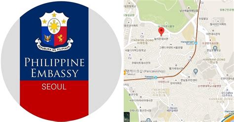 See a visual map of embassies on the world map. Philippine Embassy in Seoul, South Korea | The Pinoy OFW