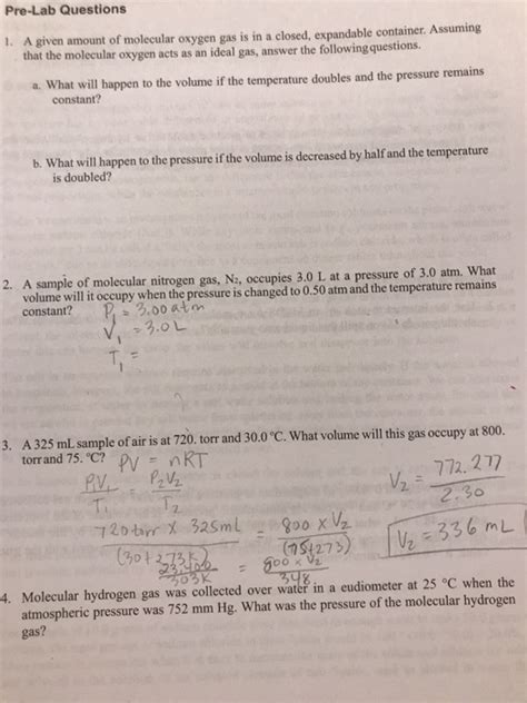 This ideal gas law calculator will help you establish the properties of an ideal gas subject to pressure, temperature, or volume changes. Solved: Experiment 10 The Ideal Gas Law Constant (R) Post ...