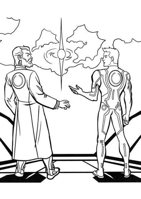 Insist on using crayons over watercolor, as the latter may be difficult to handle. Tron Legacy Kevin And Sam Flynn Coloring Pages : Color Luna