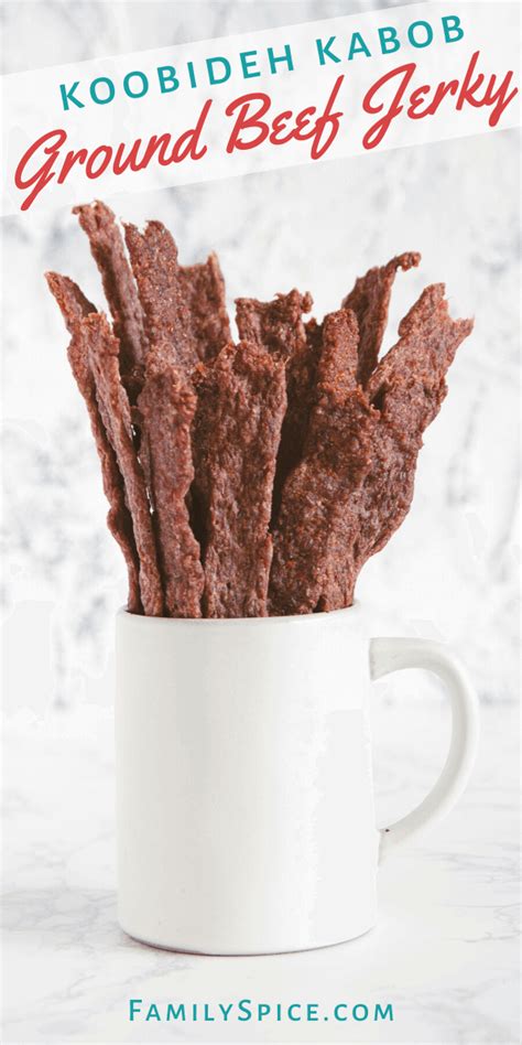 This is a fast alternative to using a jerky gun. Koobideh Kabob Ground Beef Jerky | Beef jerky, Ground beef ...