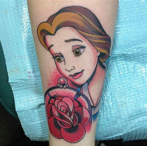 If you don't know about the rose then you are not a true disney fan. #belle #beautyandthebeast #tattoo #disneytattoo #rose # ...