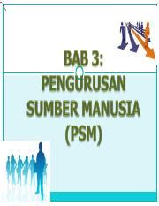 Pengurusan program pembangunan sumber manusia dce 3106 pensyarah dr. BAB_3_PENGURUSAN_SUMBER_MANUSIA.ppt - 3.1 Pengenalan PSM a ...