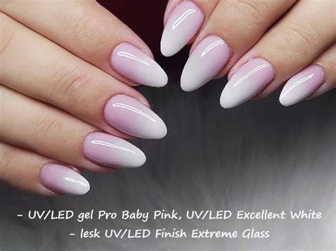 Beautiful for any occasion perfect as wedding nails, prom nails. Gelové Nehty Baby Boomer