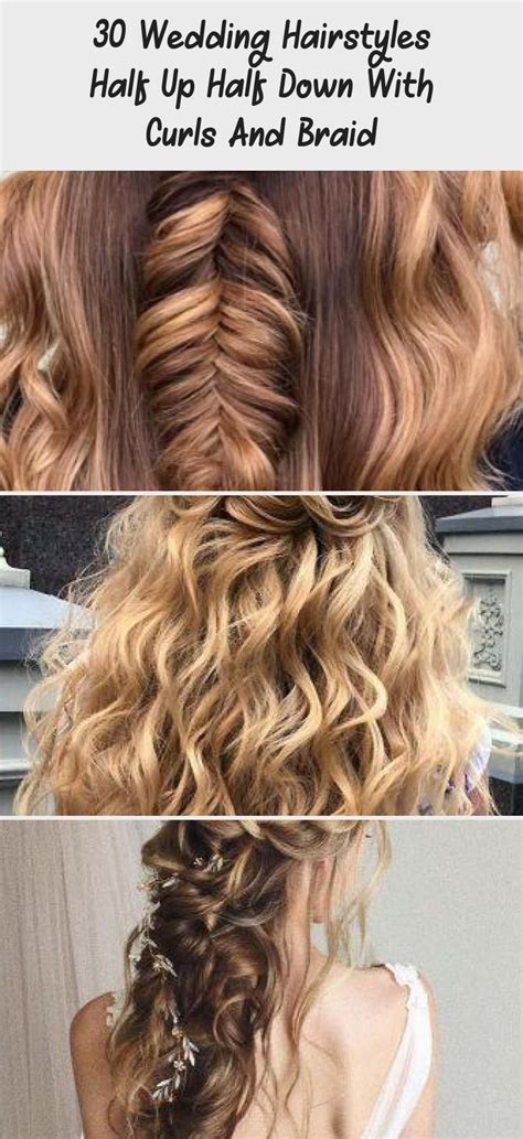 Wedding hairstyles for long hair. wedding hairstyles half up half down with curls and braid ...