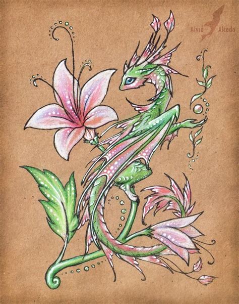 Download them for free in ai or eps format. Wild flower dragon by AlviaAlcedo on DeviantArt | Dragon ...