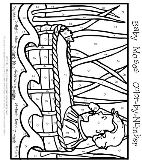 Grandma moses style coloring page #1: Baby Moses Coloring Page - Coloring Home