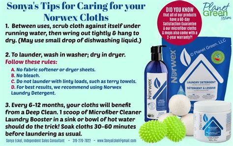 If you wash your norwex cloths with your favourite fluffy beach towels, the microfibers will collect all the lint from the towel and clog the microfibers… making the cloth unable to collect dirt and debris the next time you use it to clean. How do I wash my Norwex? | Norwex cloths, Norwex, Norwex ...