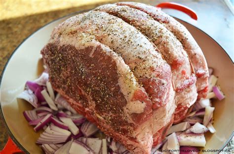 A prime rib recipe with a mustard and peppercorn coating to serve for a holiday or christmas dinner. ...Slow Roasted Wild Mushroom Crusted Prime Rib - For the ...