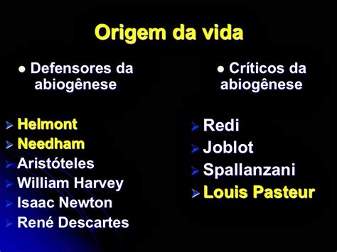 Ein beispiel hierfür sind vögel, die eier legen … Professor Jimmy Oliveira: TEORIA DA BIOGÊNESE vs TEORIA DA ...