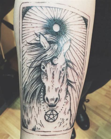 Apply our tattoos on your arm, neck, leg, back, you decide! more Wild Unknown tarot tattoos: the chariot, inked by Evan Jones at First Place Tattoos, NJ ...
