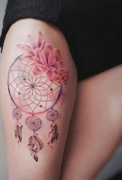 Side tattoo design for women. cute small tattoo designs | Dream catcher tattoo, Tattoos ...