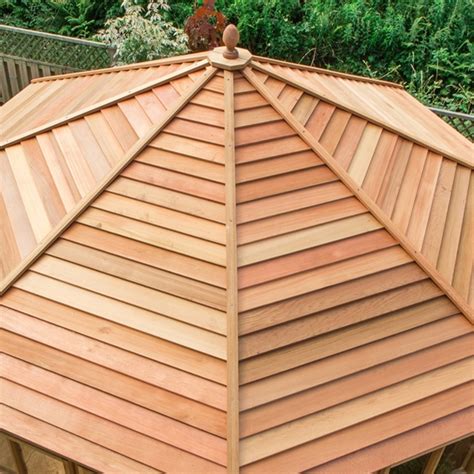 A wood shingle roof can last up to 30 years but requires annual upkeep. Alton Cedar Summerhouse - Shipton 6 x 6 PLUS Octagonal ...
