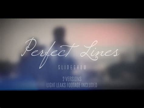 Бесплатно проекты after effects / слайд шоу проекты. FREE After Effects Template - Perfect Lines Slideshow ...