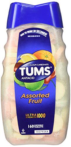 Calcium blocks absorption of tetracyclines. Tums Antacid/Calcium Ultra Strength 1000 Assorted Fruit ...