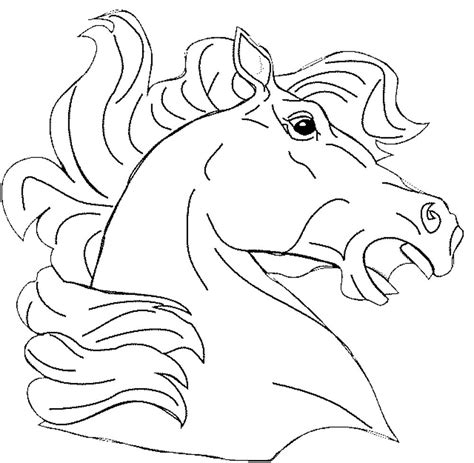 Easy and free to print horse coloring pages for children. horse-head-coloring-page | | BestAppsForKids.com