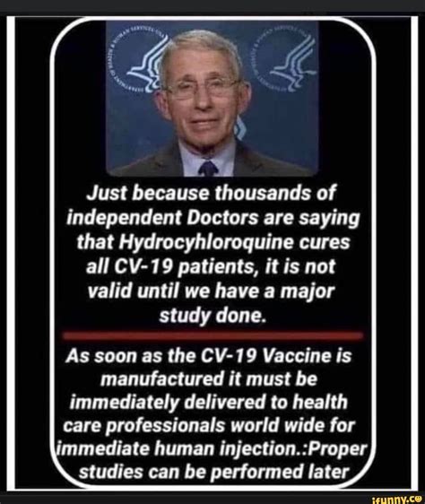 With the expensive monthly cost and many people in their 20s may feel they are healthy enough to skip out on health insurance. Independent Doctors are saying that Hydrocyhloroquine cures all CV-19 patients, it is not valid ...