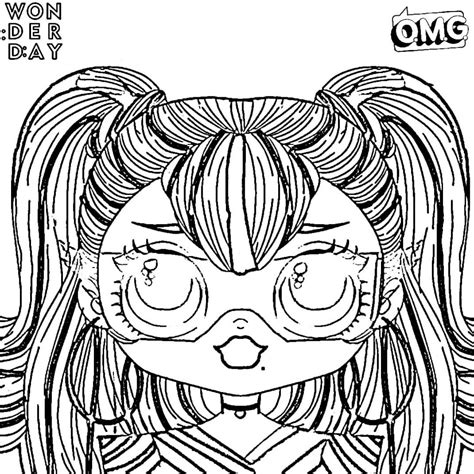 Lol surprise dolls coloring book page lol omg candylicious bon bon lil bon bon and hop hop. Coloring pages LOL OMG. Download or print for free