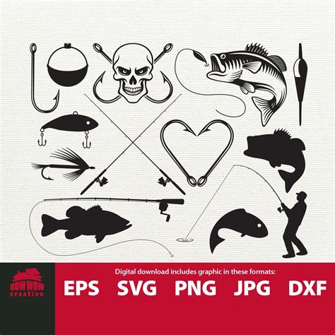 This free svg cut file comes in a single zip file with the following file formats: Fishing SVG bundle fishing clipart fishing svg fish svg ...