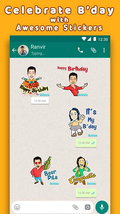 Dan yang saat ini sedang menjadi banyak perbincangan adalah, sticker. Happy Birthday Stickers for WhatsApp-WAStickerApps for ...