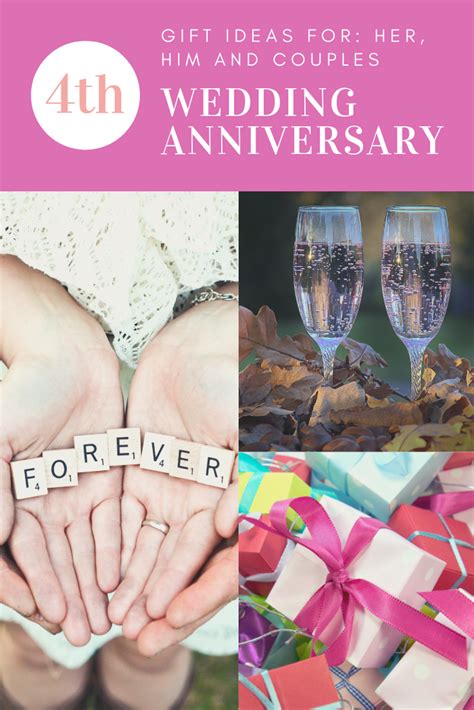 To some degree, a glance down any list of wedding anniversaries is looking through a time capsule. 4th Anniversary Gift Ideas for: Her, Him and Couples | 4th ...