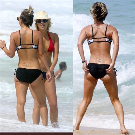 Rob kardashian + big sis khloé both have (had?) tattoos with the names of their exes (that'd be adrienne bailon and lamar. Kaley Cuoco Tattoos - Mefryux Kaley Cuoco Sexy Lower Back ...