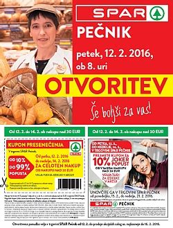 The business continues to be a great success. Spar katalog Otvoritev Pečnik Ljubljana