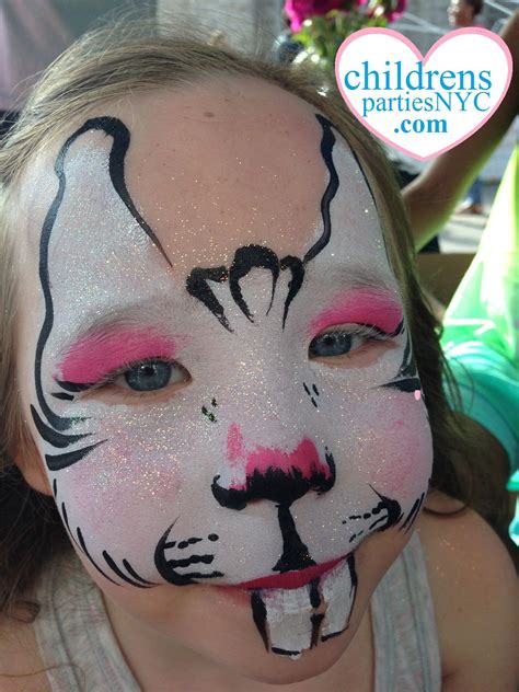 How many faces will this paint? Bunny Rabbit Face Paint www.childrenspartiesnyc.com | Kids ...