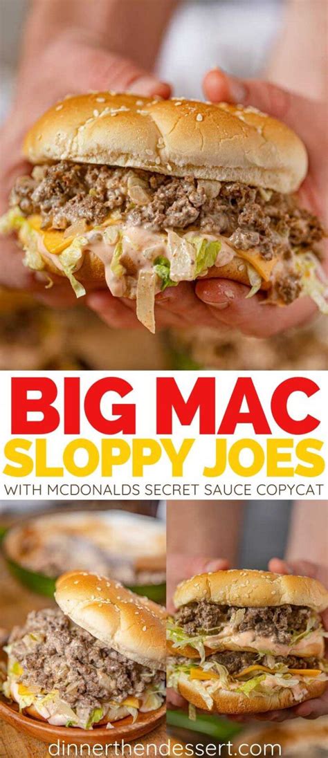 A wide variety, layered with flavor, and easy to feed a crowd, nachos are perfect for the big game. Big Mac Sloppy Joes (w/ Secret Sauce!) - Dinner, then Dessert