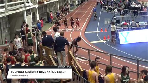 Start 400m 400m h 4x100m. High School Boys' 4x400m Relay 600-800 Section 2 | Yale ...