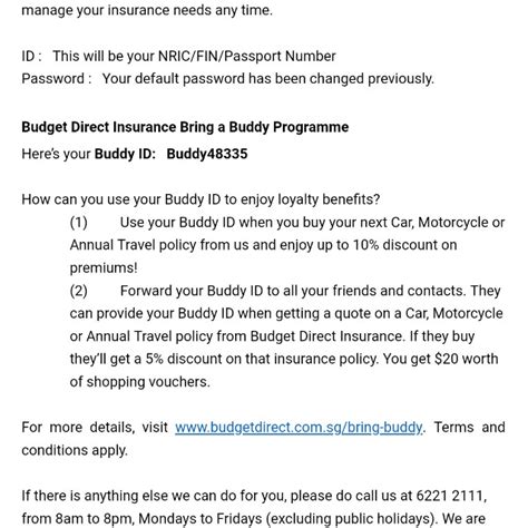 National insurance company having one dog insurance product. Budget Direct Insurance Buddy ID 5% discount promo codes, Home Services, Others on Carousell