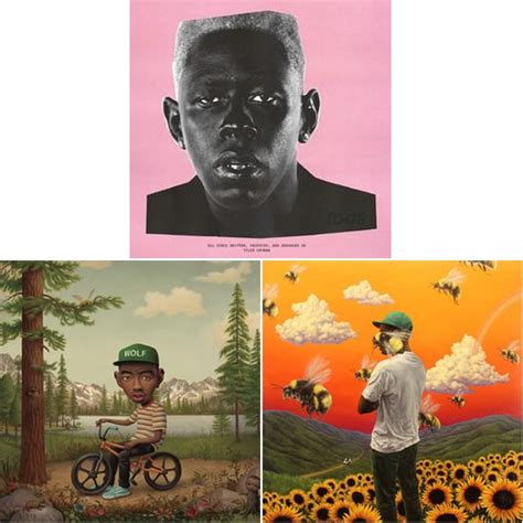 Searching for igor bundle tee pink? Tyler Creator Wolf / Scum Fuck Flower Boy / Igor 3 album ...