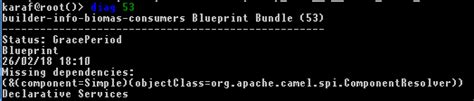 These dependencies are required to compile and run the application apache license, version 2.0: java - Waiting for dependencies [(&(component=Simple ...