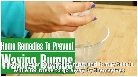 Apply the honey remedy to waxed areas that are showing signs of irritation and gently massage into your skin. How To Get Rid Of Bumps After Waxing - YouTube