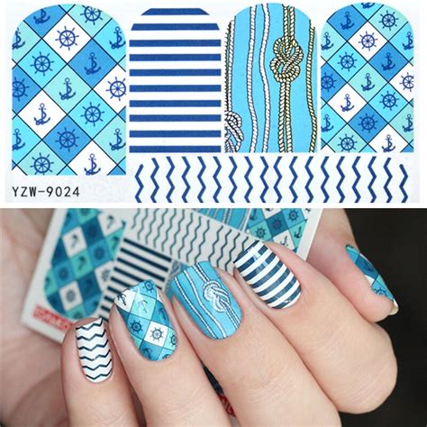 384 results for water slide nail decals. LCJ 1 Sheet Nail Water Decals Navy Designs Water Transfer ...