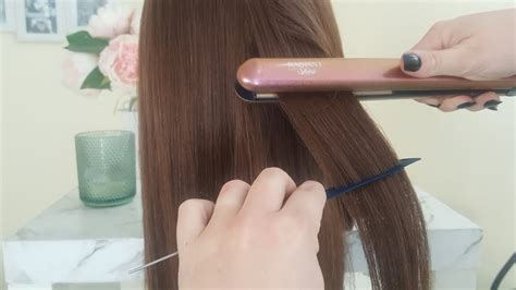 When you straighten your hair, regardless of the method, it will accumulate wear and tear. ASMR Hair Straightening / Brushing / Hair Play (no talking ...