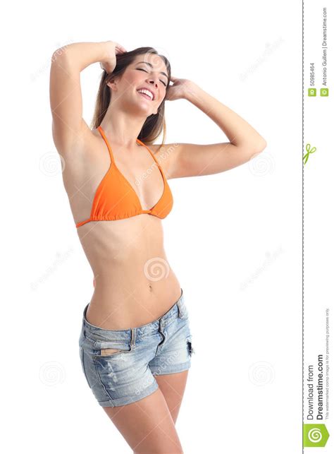 Right now, we'd guess it's painful razor burn, relentless stubble and more in comparison, laser hair removal uses highly concentrated energy to target unwanted hair directly at the root. Woman Showing Her Laser Hair Removal Armpits Stock Photo ...
