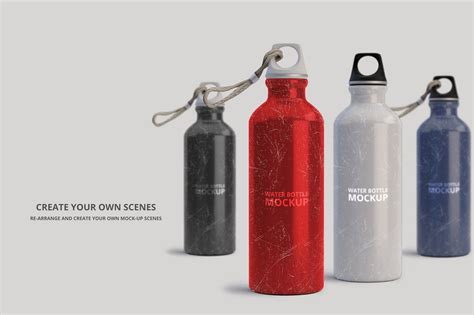 You can insert your artwork on smart object, change the base color of bottle and get. Aluminum Water Bottle Mockup #Ad , #Ad, #yo#promotions# ...