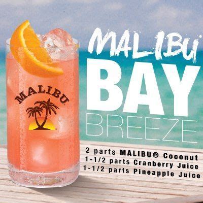 There is nothing natural or pure about it. Malibu bay breeze #coconutrum | Boozy drinks, Drinks ...